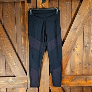 Zyia Active Black Momentum Brilliant High Rise 7/8 Leggings Size 12